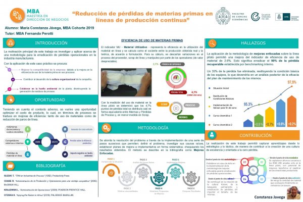 Reducción de pérdidas de materias primas en líneas de producción continua 