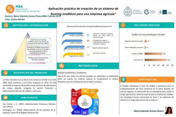 Aplicación práctica de un sistema de scoring crediticio para una empresa agrícola